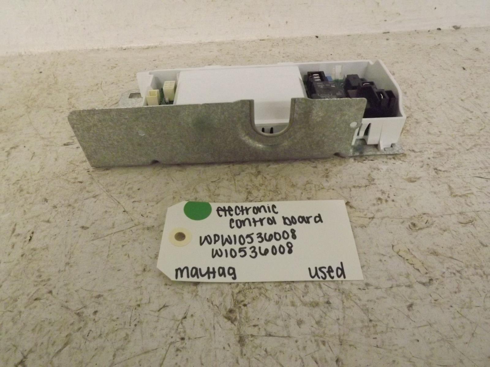Maytag Dryer WPW10536008 W10536008 Electronic Control Board Used Maytag Dryer WPW10536008 W10536008 Electronic Control Board Used
